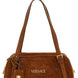 Versace Brown Calfskin Shoulder Bag