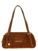 Versace Brown Calfskin Shoulder Bag