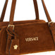 Versace Brown Calfskin Shoulder Bag