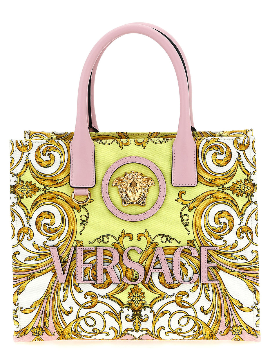 Versace Multicolor Cotton Tote Bag