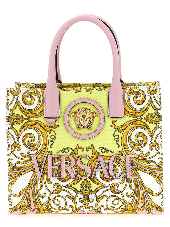 Versace Multicolor Cotton Tote Bag