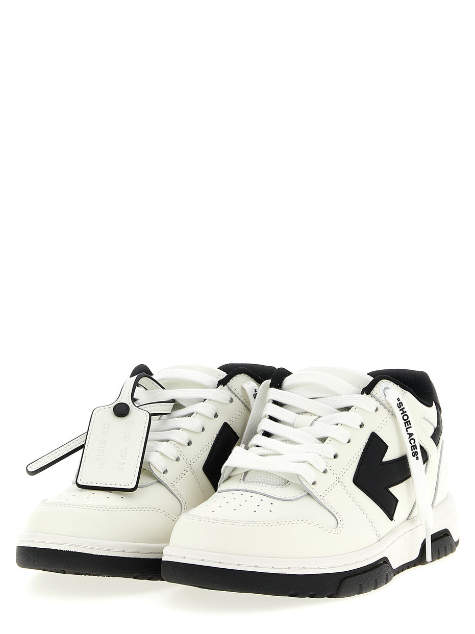 Off-White Bicolor Calfskin Low Top Sneakers