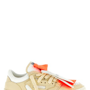 Αθλητικά παπούτσια Off-White από μπεζ δέρμα χαμηλού προφίλ  