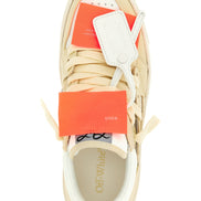 Αθλητικά παπούτσια Off-White από μπεζ δέρμα χαμηλού προφίλ  