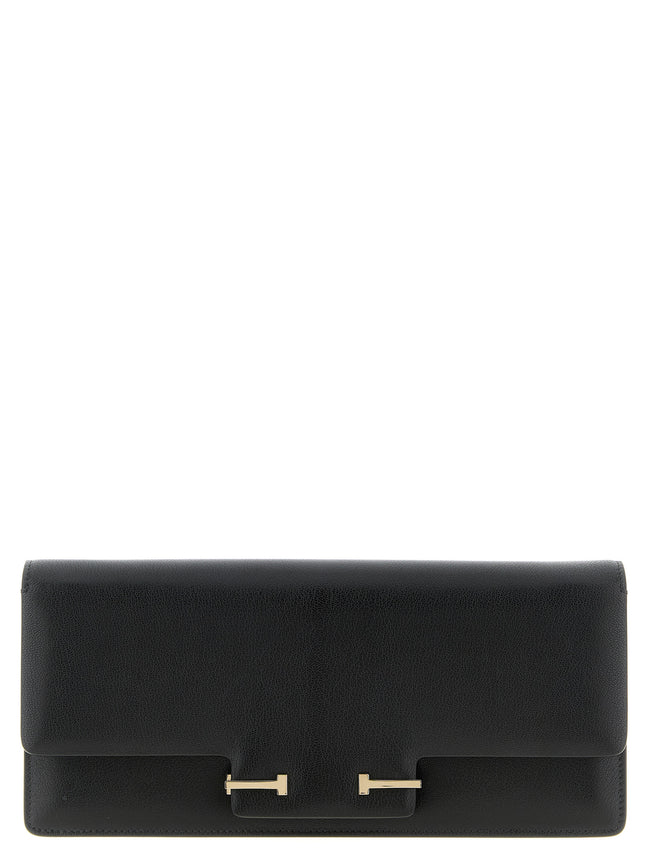 Tom Ford Black Goatskin Shoulder Bag
