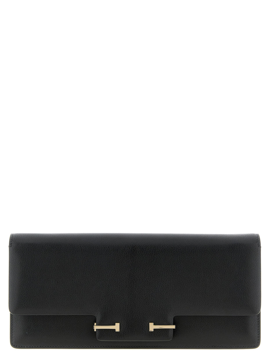 Tom Ford Black Goatskin Shoulder Bag