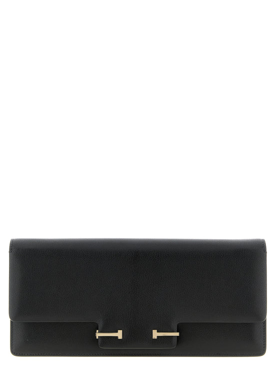 Tom Ford Black Goatskin Shoulder Bag