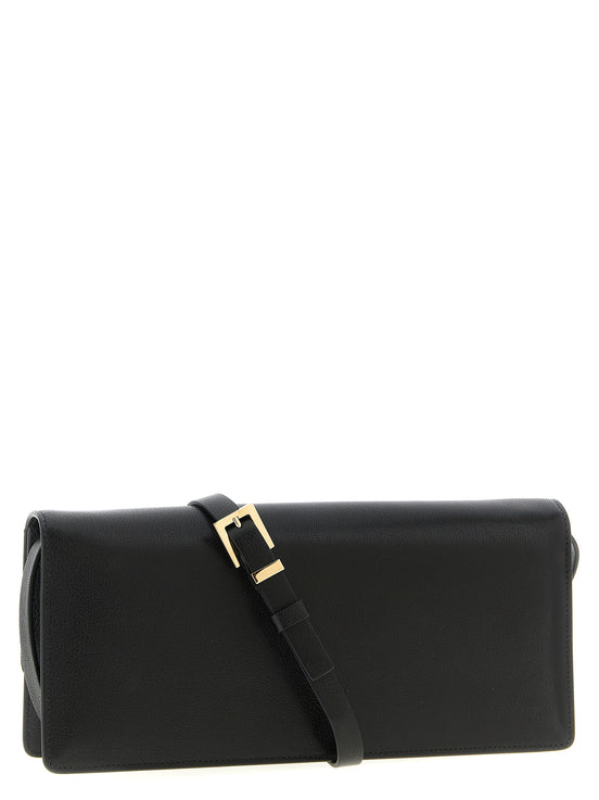 Tom Ford Black Goatskin Shoulder Bag