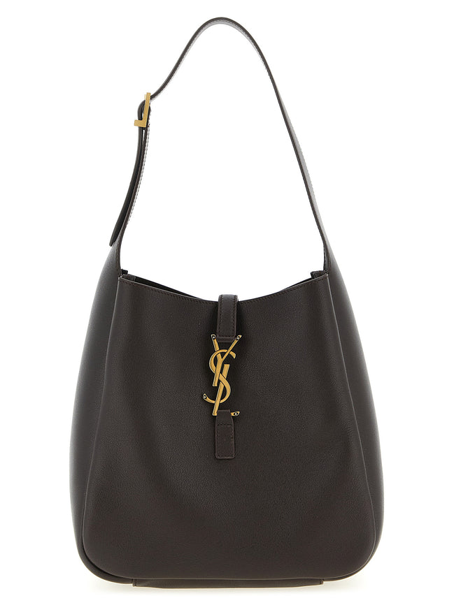 Saint Laurent Brown Calfskin Shoulder Bag