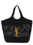 Saint Laurent Black Raffia Tote Bag