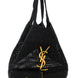 Saint Laurent Black Raffia Tote Bag