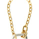 Paco Rabanne Multicolor Brass Necklace