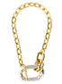 Paco Rabanne Multicolor Brass Necklace