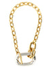 Paco Rabanne Multicolor Brass Necklace