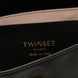 Twinset Black Leather Shoulder Bag