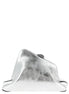 The Attico Silver Calfskin Clutch Bag
