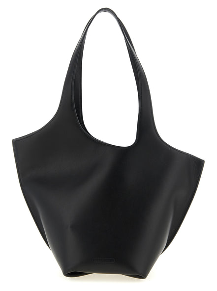 The Attico Black Calfskin Shoulder Bag