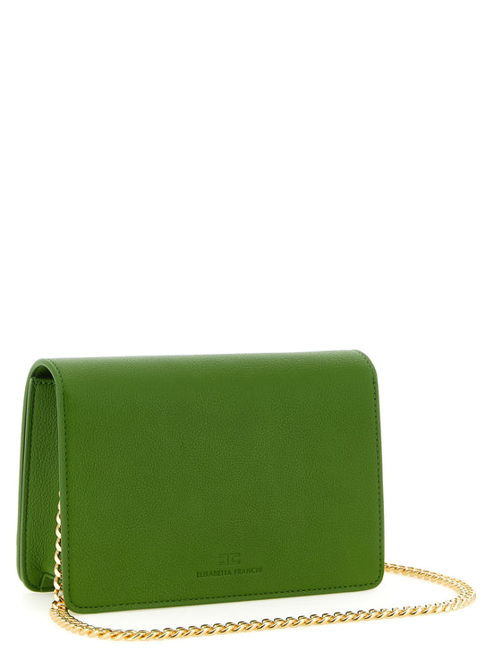 Τσάντα crossbody Elisabetta Franchi δίχρωμη από πολυεστέρα