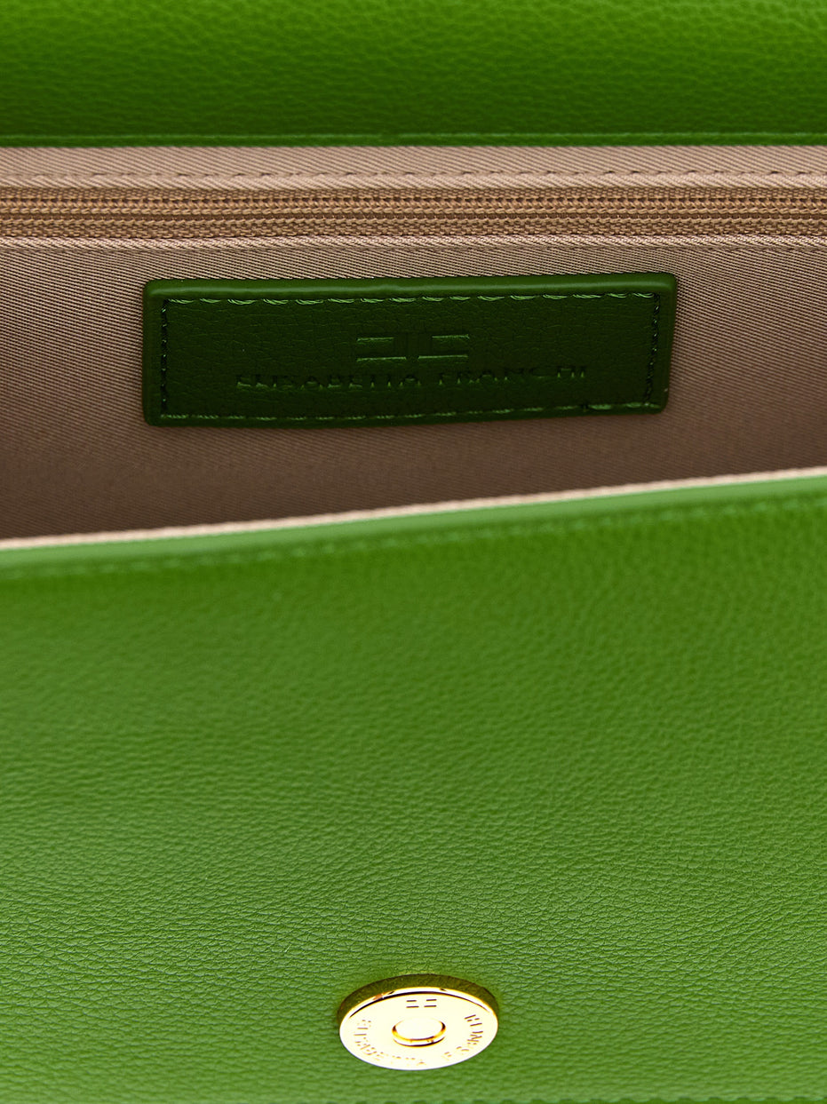 Elisabetta Franchi Bicolor Polyester Crossbody Bag