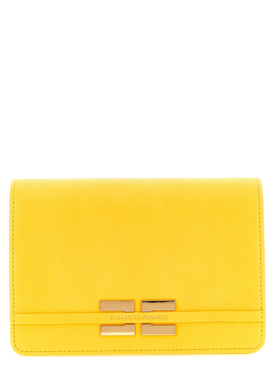Elisabetta Franchi Bicolor Polyester Crossbody Bag
