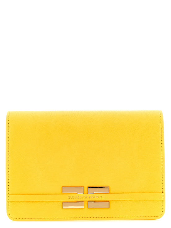 Τσάντα crossbody Elisabetta Franchi δίχρωμη από πολυεστέρα