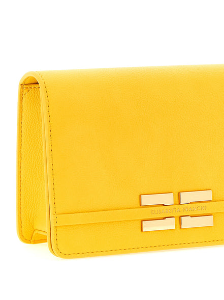 Τσάντα crossbody Elisabetta Franchi δίχρωμη από πολυεστέρα
