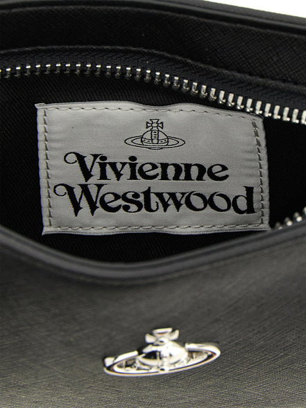 Vivienne Westwood Black Polyethylene Shoulder Bag
