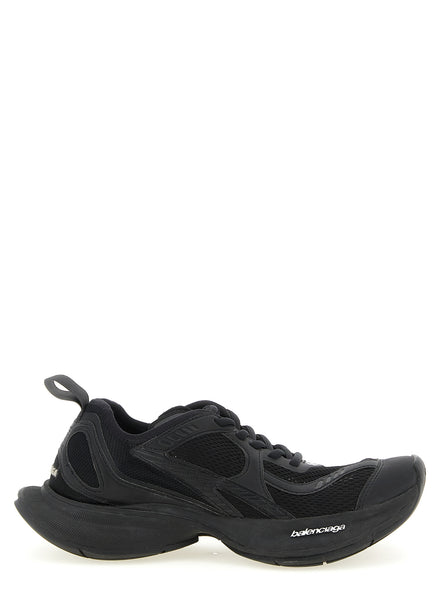 Balenciaga Black Polyester Athletic Sneakers