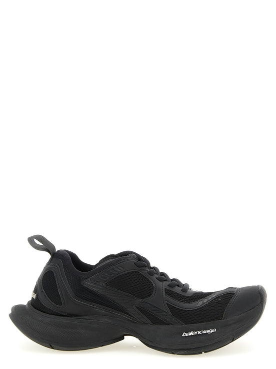 Balenciaga Black Polyester Athletic Sneakers