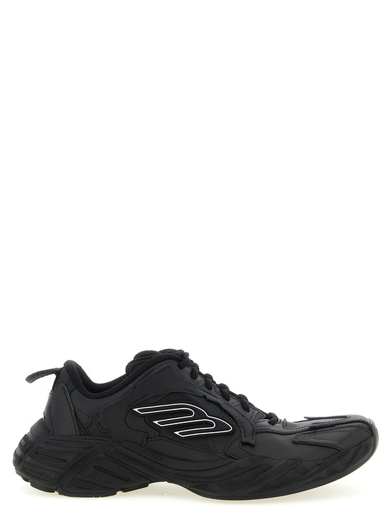Balenciaga Black Calfskin Athletic Sneakers