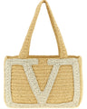 Valentino Garavani White Viscose Tote Bag