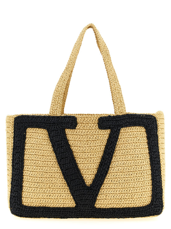 Valentino Garavani Black Viscose Tote Bag