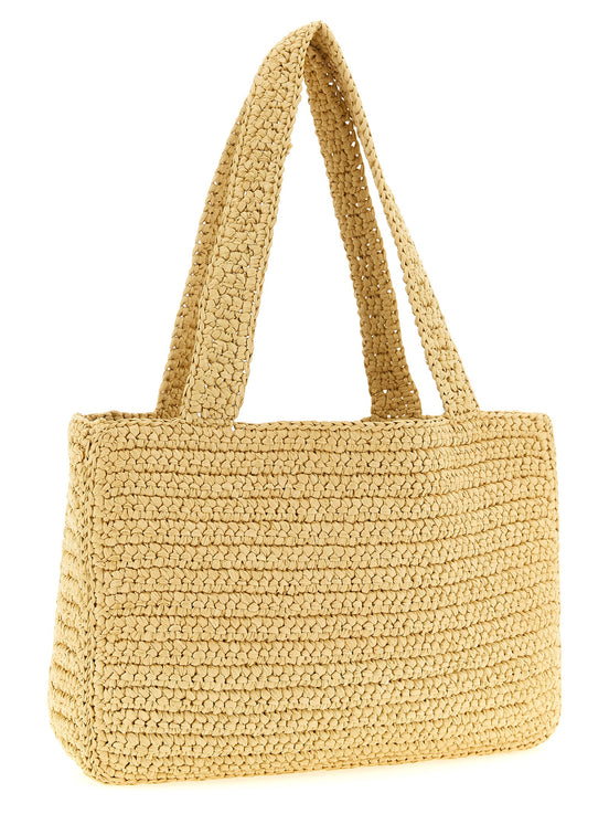 Valentino Garavani Beige Viscose Tote Bag
