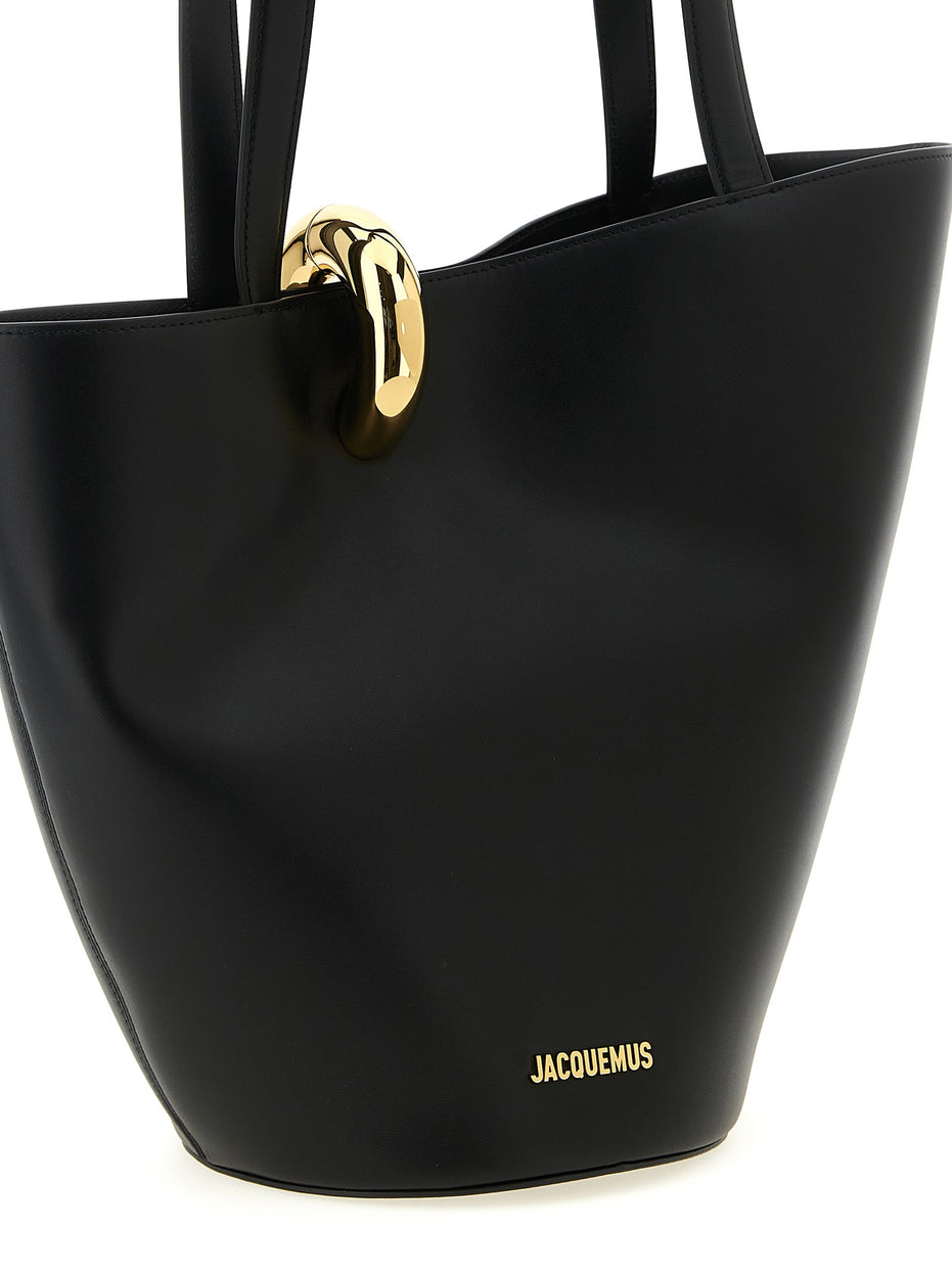 Jacquemus Black Cowhide Shoulder Bag
