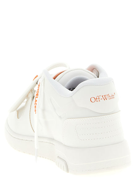 Off-White Orange Plastic Athletic Sneakers