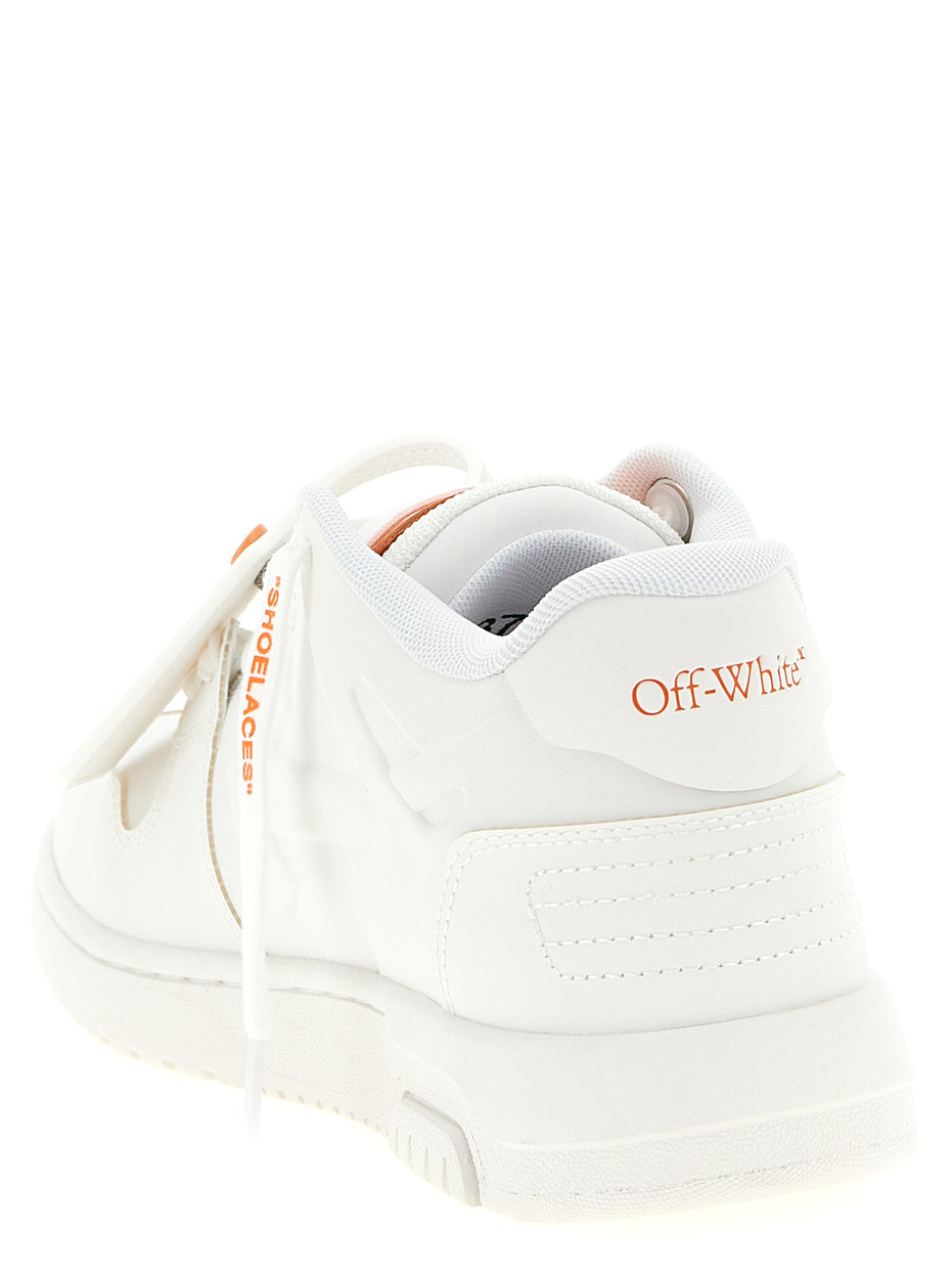 Off-White Orange Plastic Athletic Sneakers