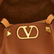 Valentino Garavani Brown Calfskin Tote Bag