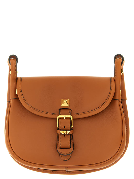 Valentino Garavani Brown Calfskin Shoulder Bag
