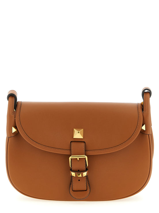 Valentino Garavani Brown Calfskin Shoulder Bag