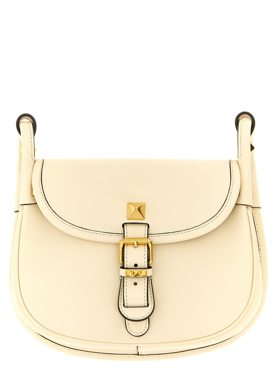 Valentino Garavani White Calfskin Shoulder Bag