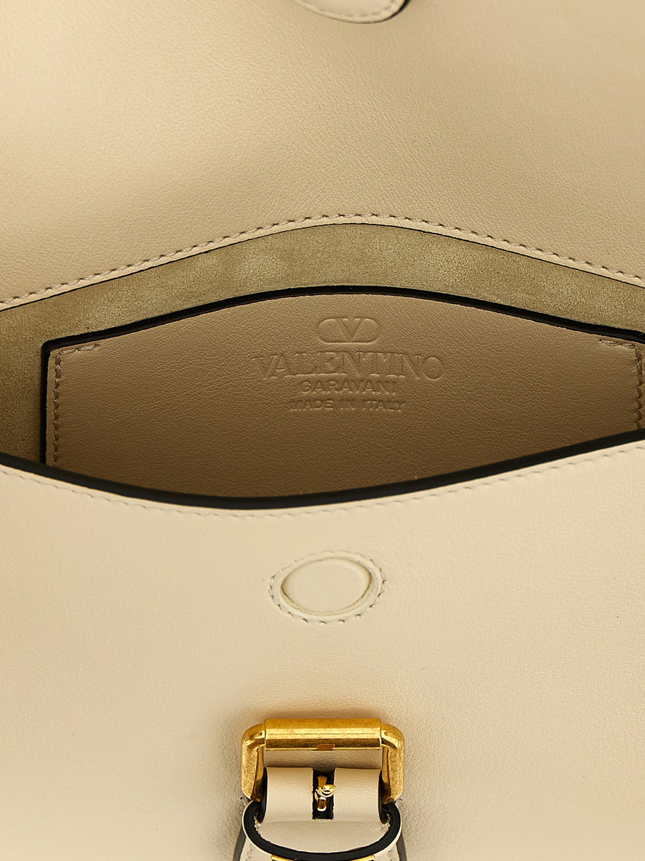 Valentino Garavani White Calfskin Shoulder Bag