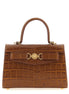 Versace Brown Calfskin Handbag