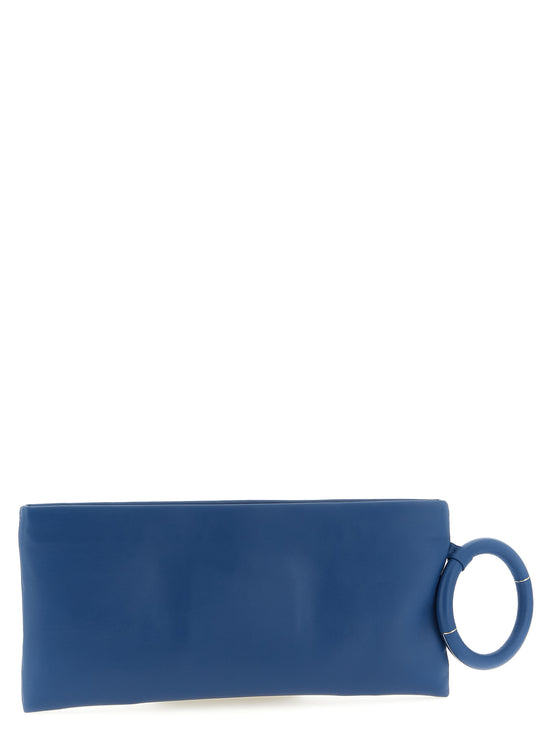 Tom Ford Blue Lambskin Clutch Bag