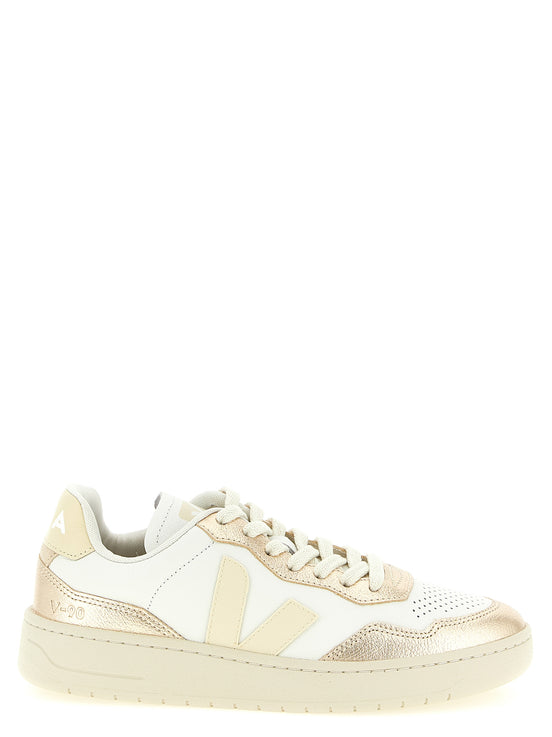 Veja Gold Genuine Leather Low Top Sneakers