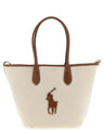 Polo Ralph Lauren Brown Cotton Tote Bag