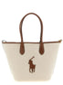 Polo Ralph Lauren Brown Cotton Tote Bag