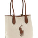 Polo Ralph Lauren Brown Cotton Tote Bag
