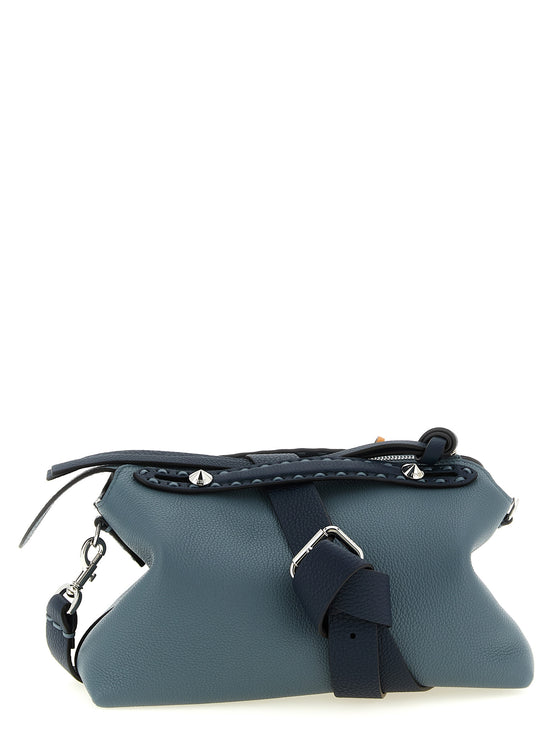Fendi Blue Calfskin Handbag