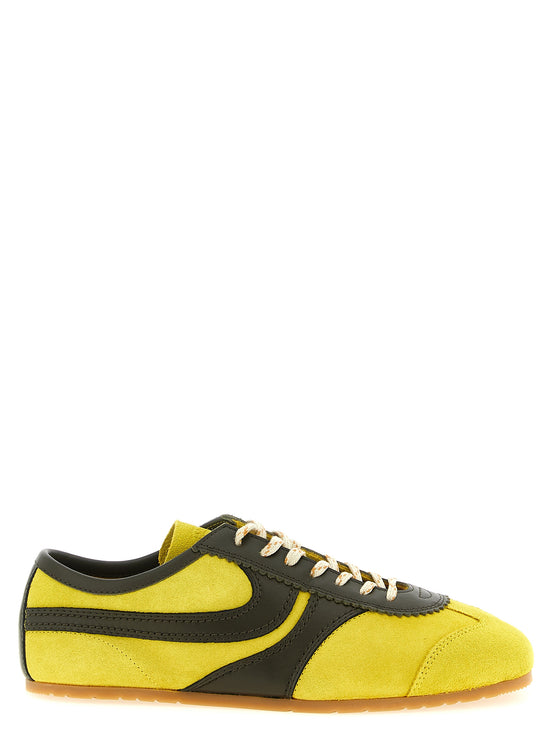 Dries Van Noten Bicolor Calfskin Sneakers