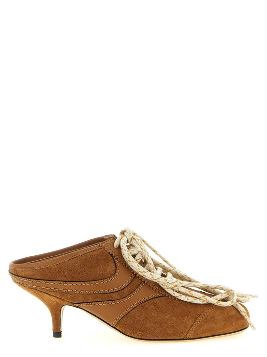 Dries Van Noten Brown Calfskin Platform Sneakers
